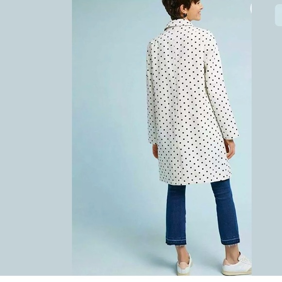 Anthropologie Floral Polka Dot Jacket S/M - Picture 3 of 9